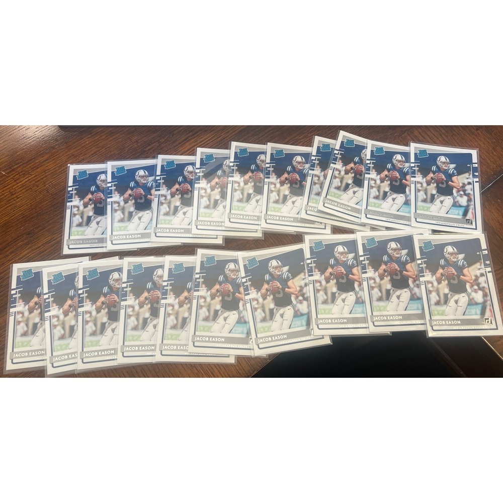 2020 Jacob Eason Donruss Rated Rookie RC Lot Of 20